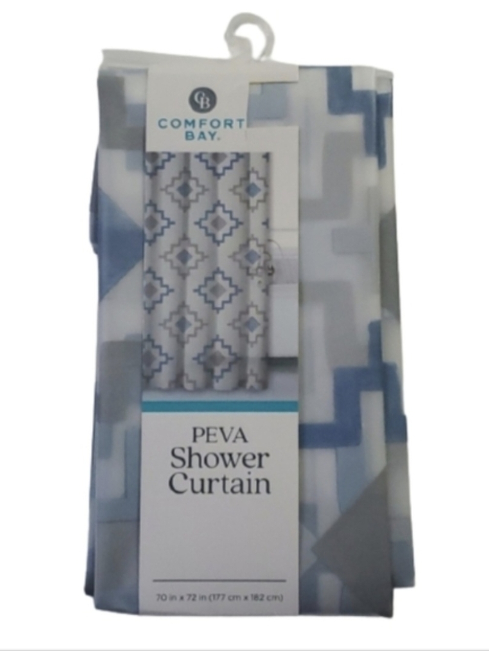 Comfort Bay Peva Shower Curtain-70in x 72 in